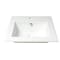 Alfi Brand ALFI brand ABC801 White 17" Square Drop In Ceramic Sink with Faucet Hole ABC801 - alternate 3
